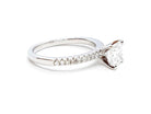 Bague Solitaire Or blanc Diamant - Castafiore