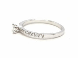 Bague Solitaire Or blanc Diamant - Castafiore