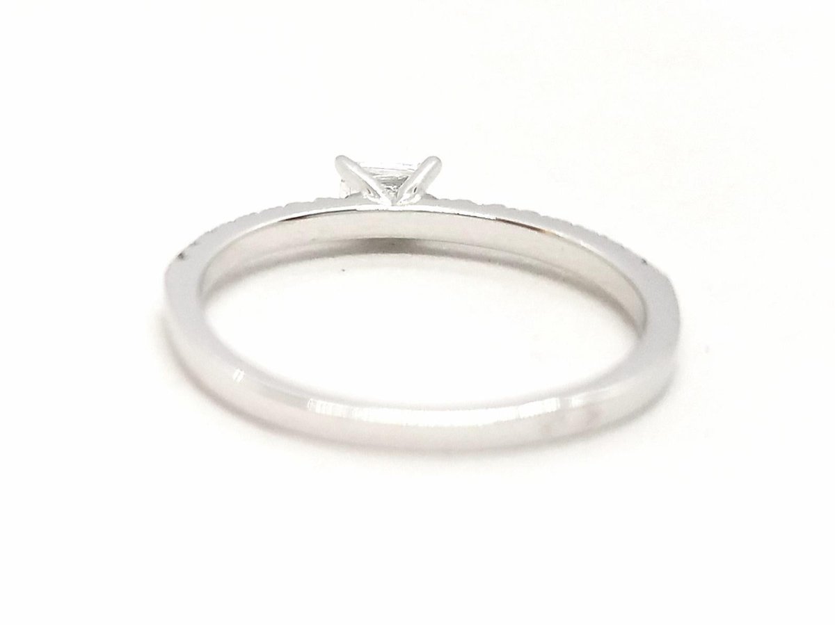 Bague Solitaire Or blanc Diamant - Castafiore
