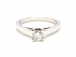 Bague Solitaire Or blanc Diamant - Castafiore