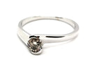 Bague Solitaire Or blanc Diamant - Castafiore