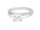 Bague Solitaire Or blanc Diamant - Castafiore