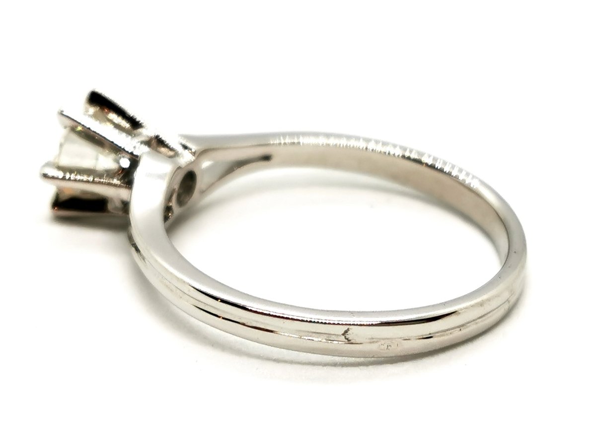Bague Solitaire Or blanc Diamant - Castafiore