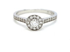 Bague Solitaire Or blanc Diamant - Castafiore