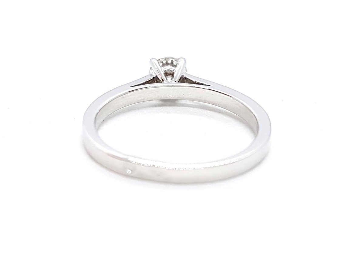 Bague Solitaire Or blanc Diamant - Castafiore