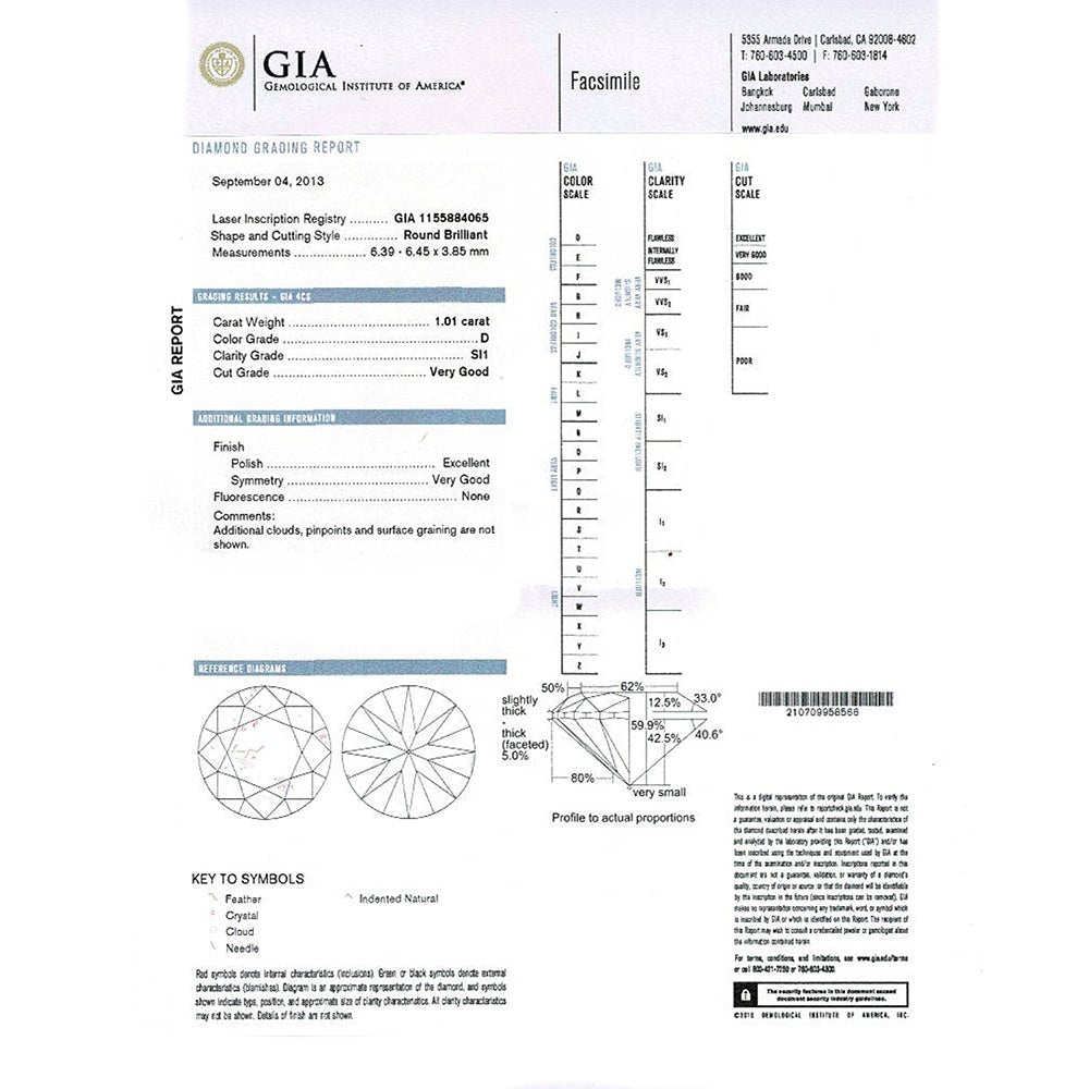 Bague Solitaire or blanc et diamant - Castafiore