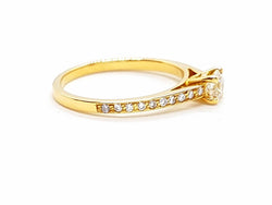 Bague Solitaire Or jaune Diamant - Castafiore