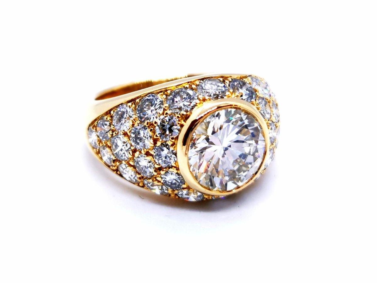 Bague Solitaire Or jaune Diamant - Castafiore