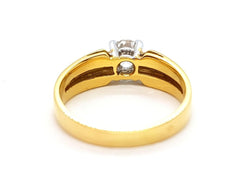 Bague Solitaire Or jaune Diamant - Castafiore
