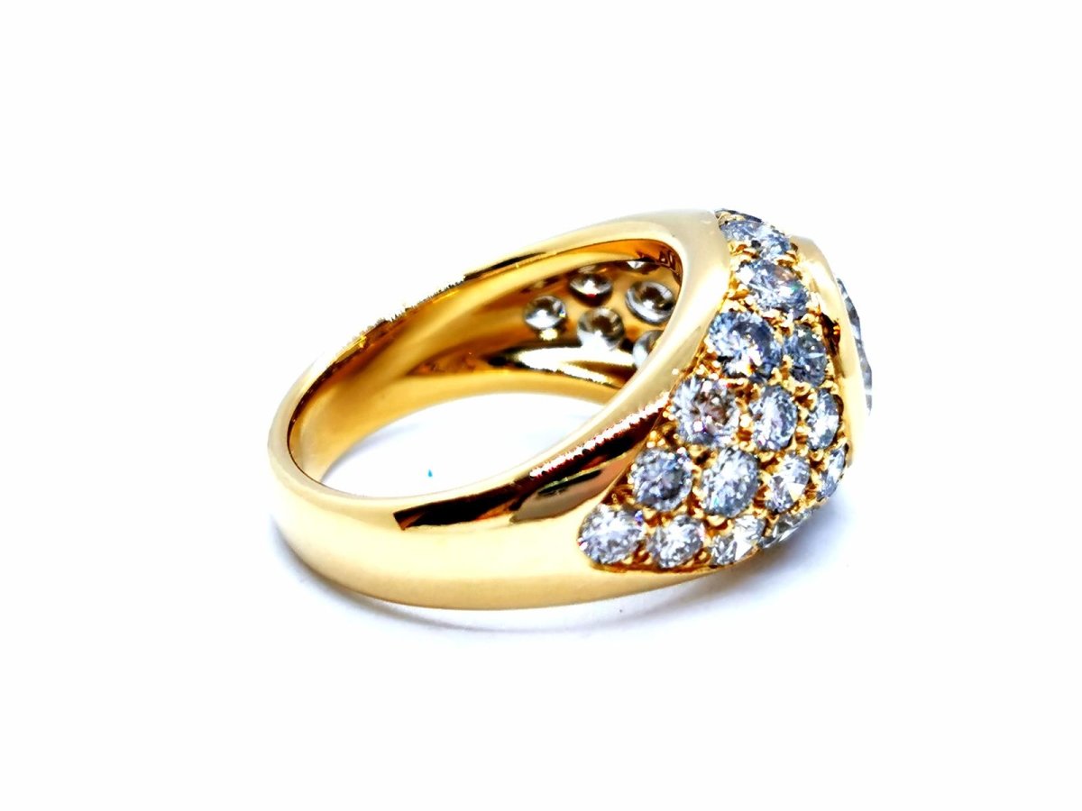 Bague Solitaire Or jaune Diamant - Castafiore