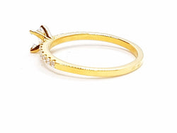 Bague Solitaire Or jaune Diamant - Castafiore