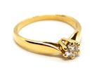 Bague Solitaire Or jaune Diamant - Castafiore