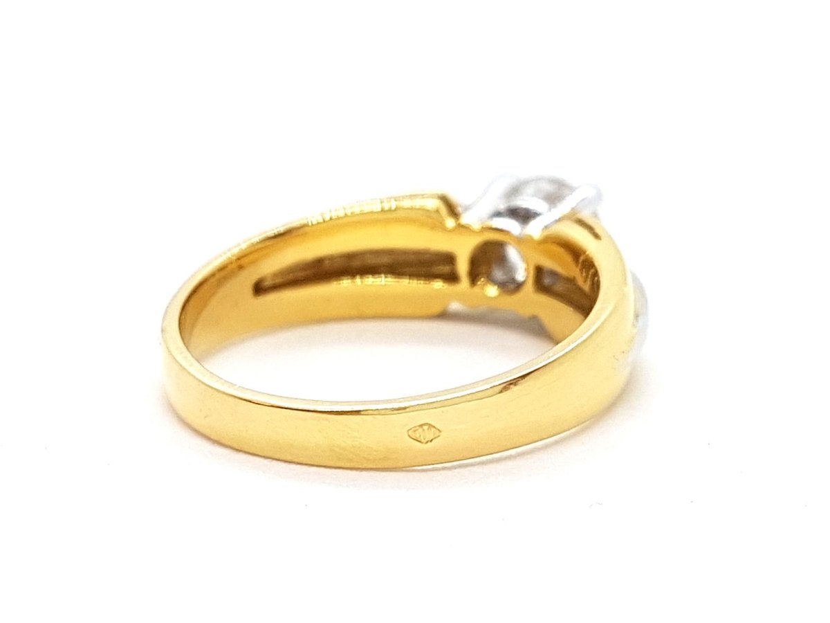 Bague Solitaire Or jaune Diamant - Castafiore