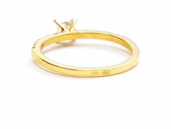 Bague Solitaire Or jaune Diamant - Castafiore