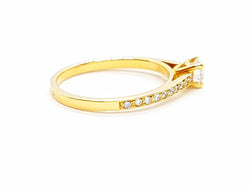 Bague Solitaire Or jaune Diamant - Castafiore