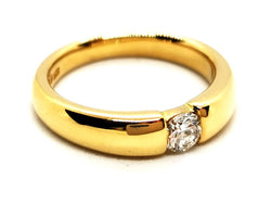 Bague Solitaire Or jaune Diamant - Castafiore