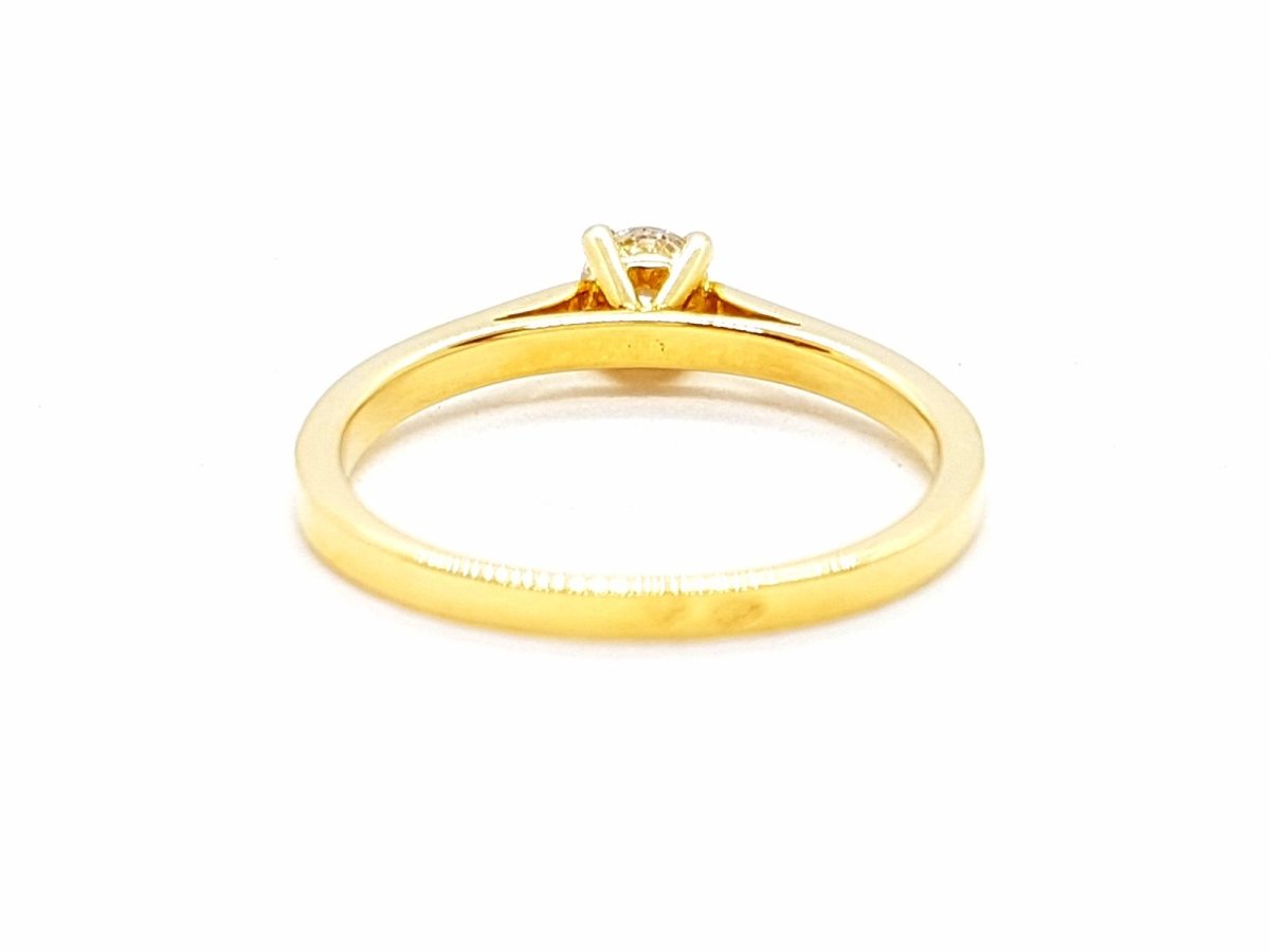 Bague Solitaire Or jaune Diamant - Castafiore