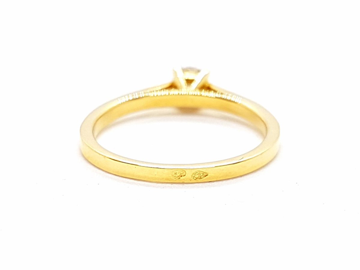 Bague Solitaire Or jaune Diamant - Castafiore