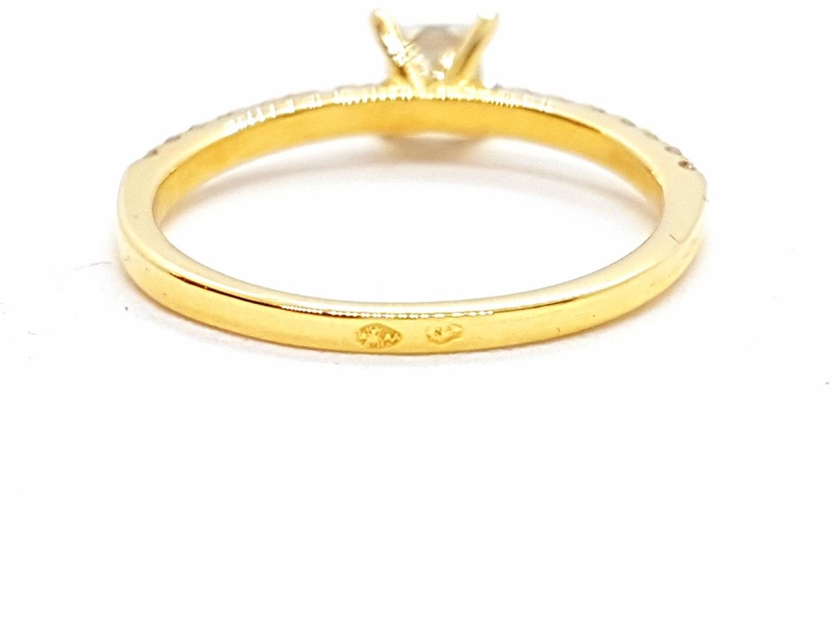 Bague Solitaire Or jaune Diamant - Castafiore