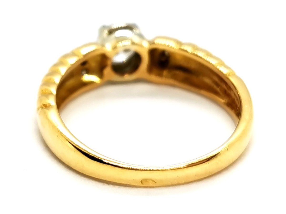 Bague Solitaire Or jaune Diamant - Castafiore