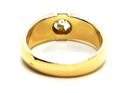 Bague Solitaire Or jaune Diamant - Castafiore
