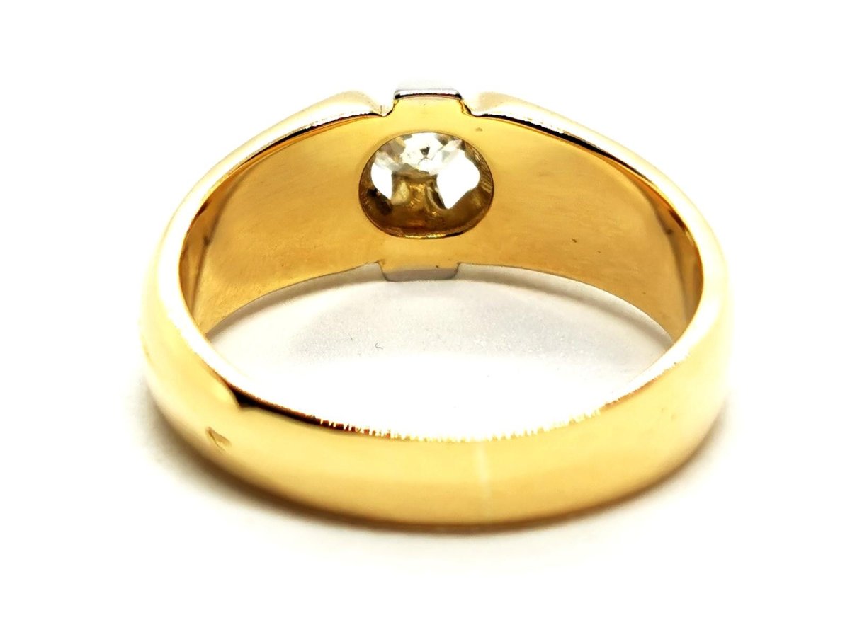 Bague Solitaire Or jaune Diamant - Castafiore