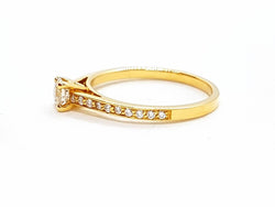 Bague Solitaire Or jaune Diamant - Castafiore