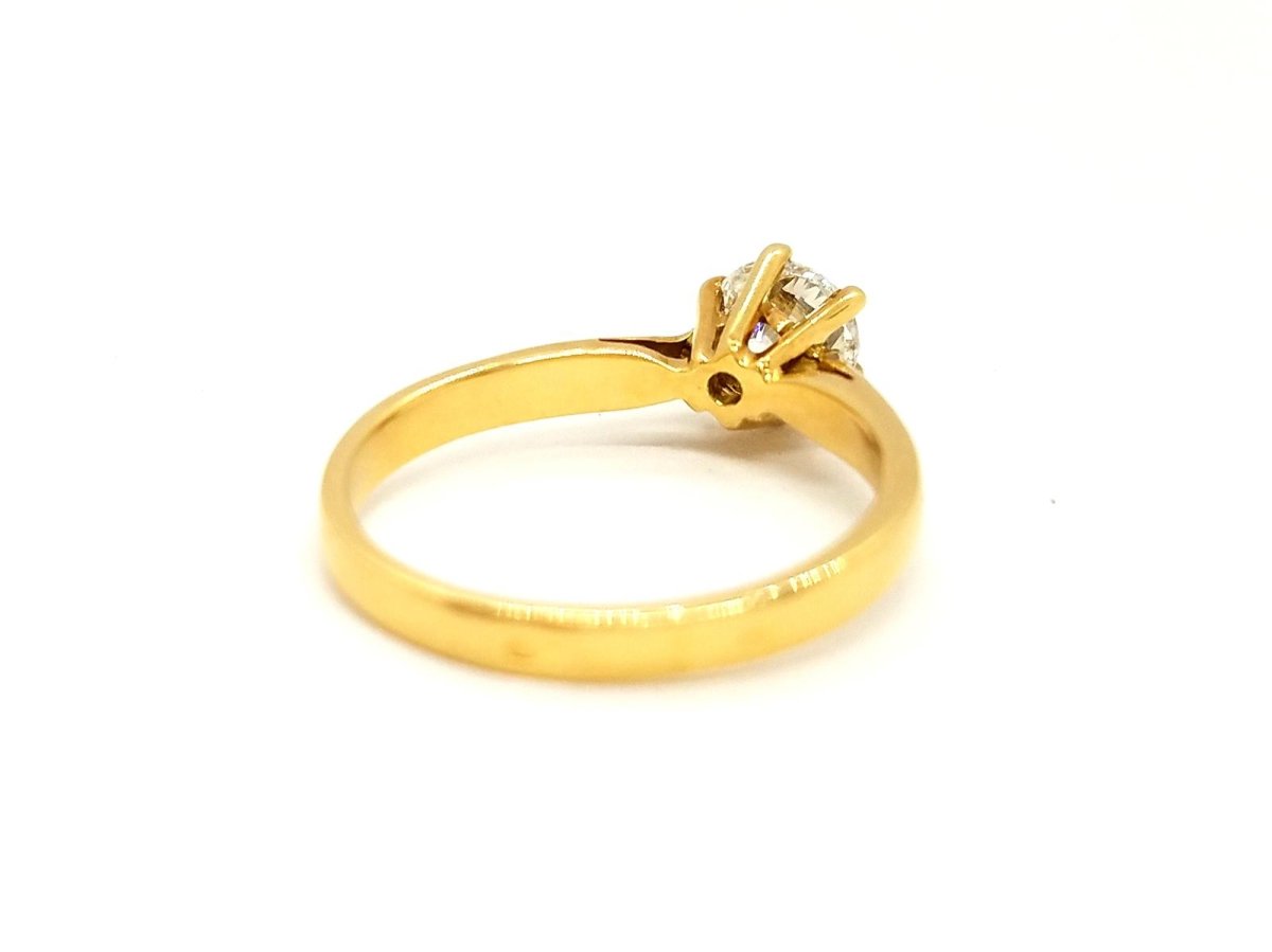 Bague Solitaire Or jaune Diamant - Castafiore