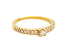 Bague Solitaire Or jaune Diamant - Castafiore