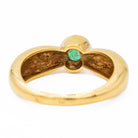 Bague Solitaire Or jaune Emeraude - Castafiore