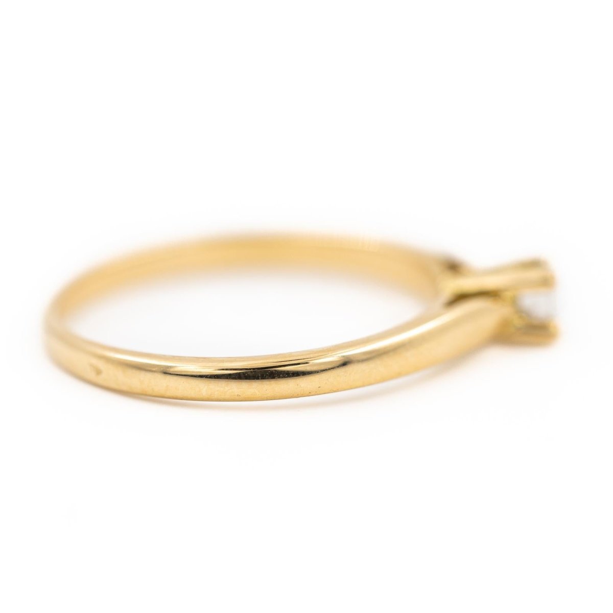 Bague Solitaire or jaune et diamant - Castafiore