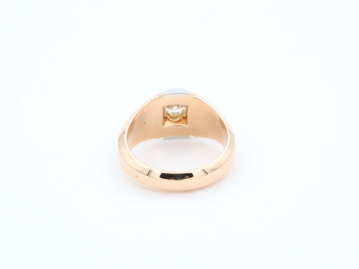 Bague Solitaire Or rose Diamant - Castafiore