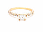 Bague Solitaire Or rose Diamant - Castafiore