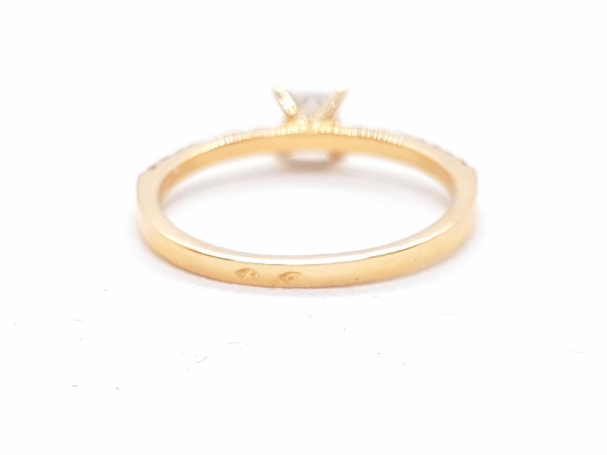 Bague Solitaire Or rose Diamant - Castafiore