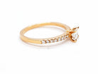 Bague Solitaire Or rose Diamant - Castafiore