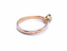 Bague Solitaire Or rose Diamant - Castafiore