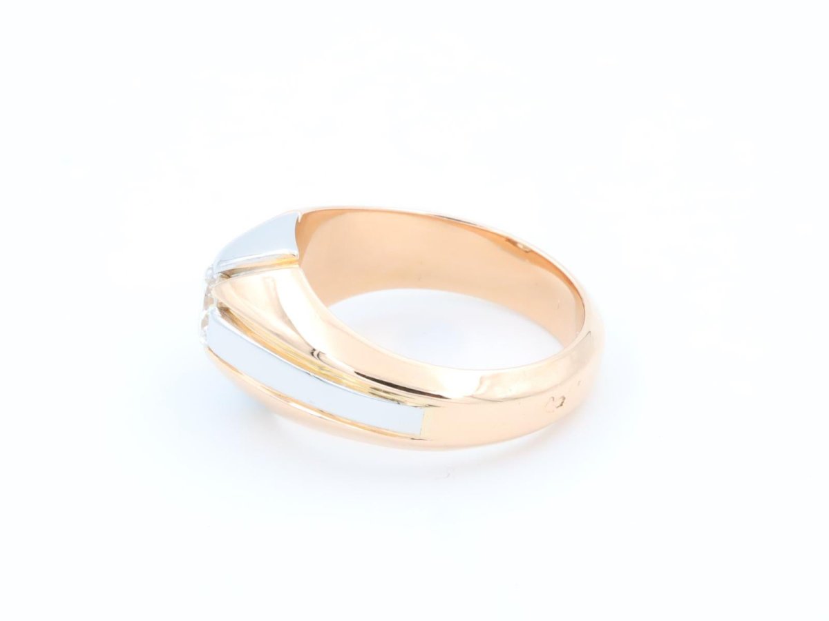 Bague Solitaire Or rose Diamant - Castafiore