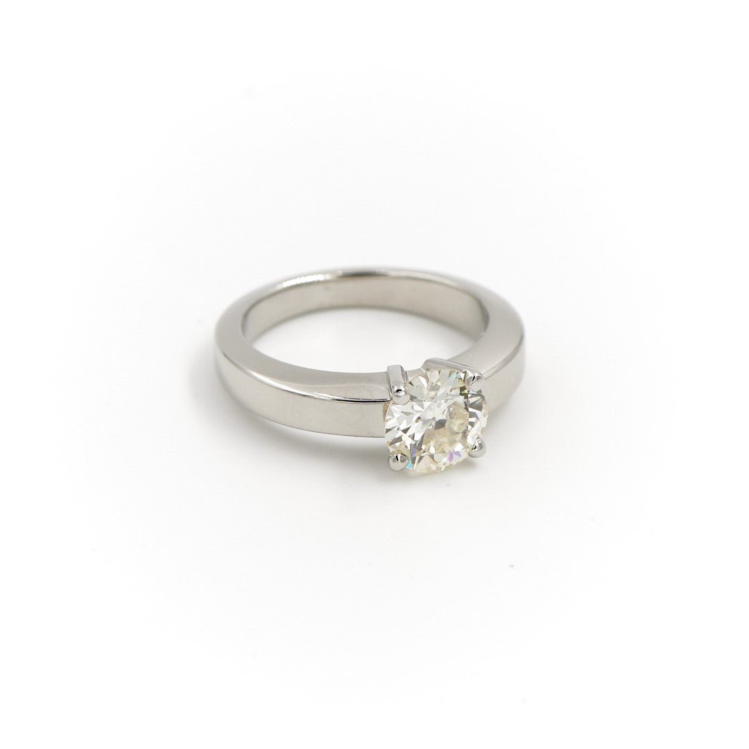 Bague Solitaire Platine Diamant - Castafiore