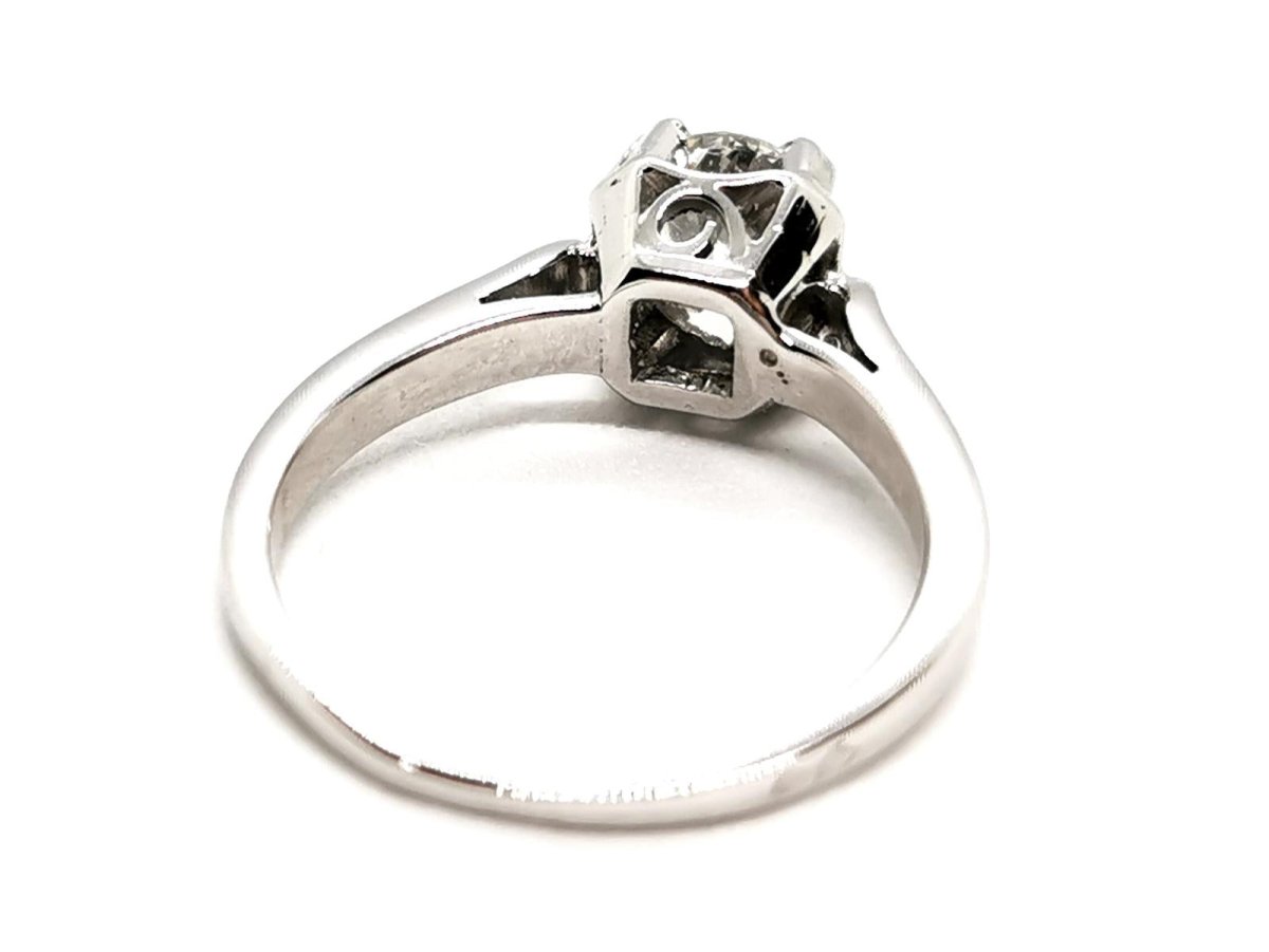 Bague Solitaire Platine Diamant - Castafiore