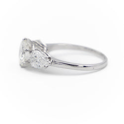 Bague Solitaire Platine Diamant - Castafiore