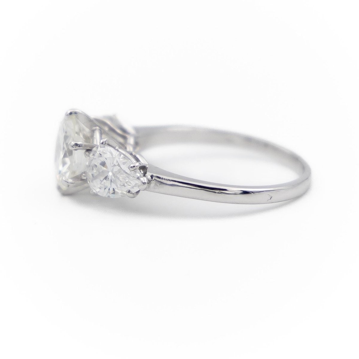 Bague Solitaire Platine Diamant - Castafiore