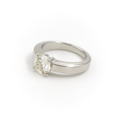 Bague Solitaire Platine Diamant - Castafiore