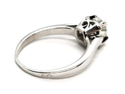 Bague Solitaire Platine Diamant - Castafiore