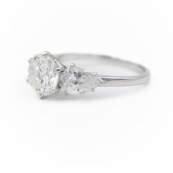 Bague Solitaire Platine Diamant - Castafiore
