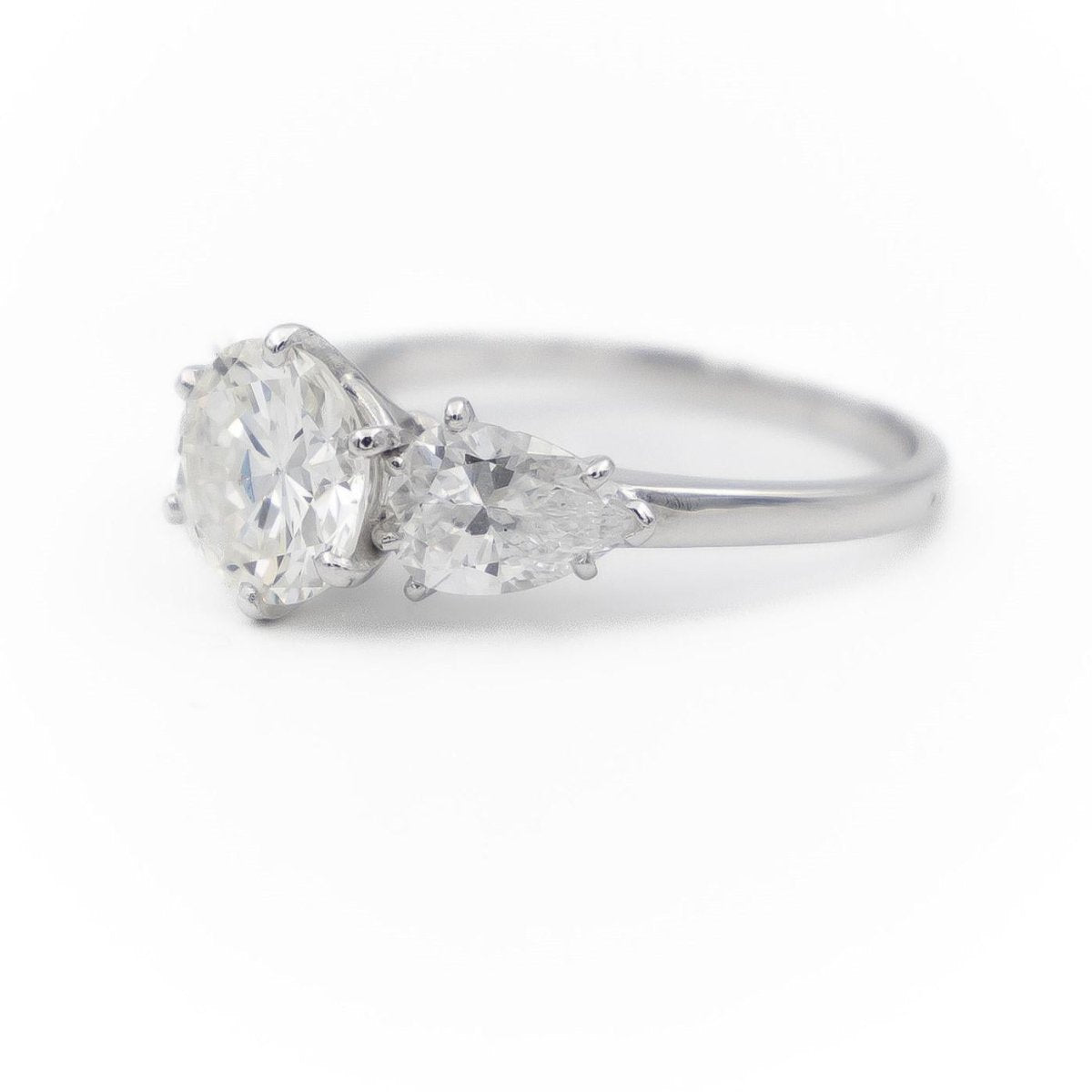 Bague Solitaire Platine Diamant - Castafiore