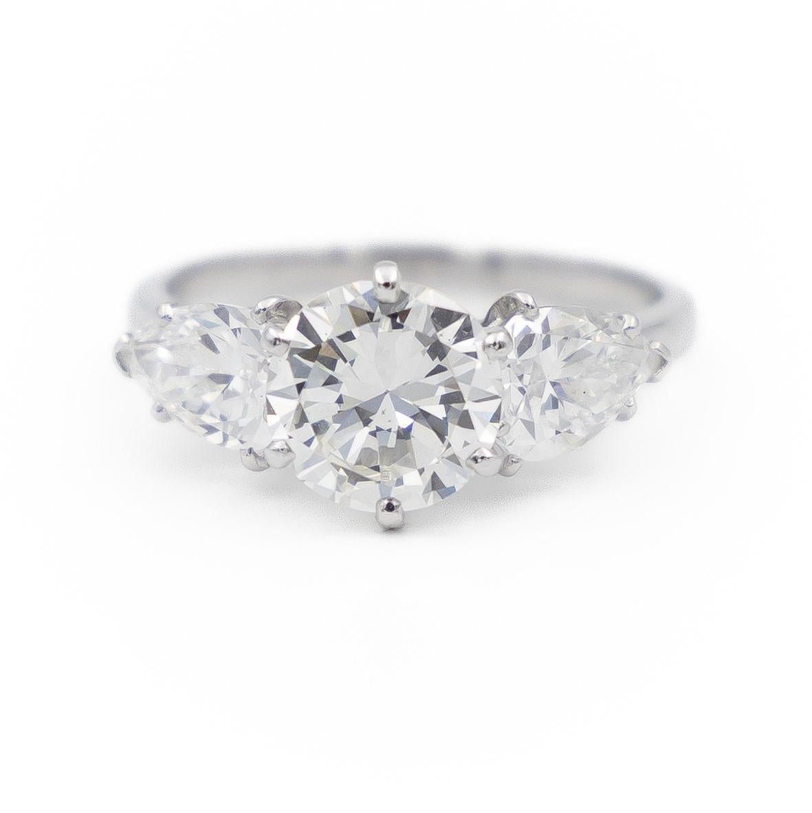 Bague Solitaire Platine Diamant - Castafiore