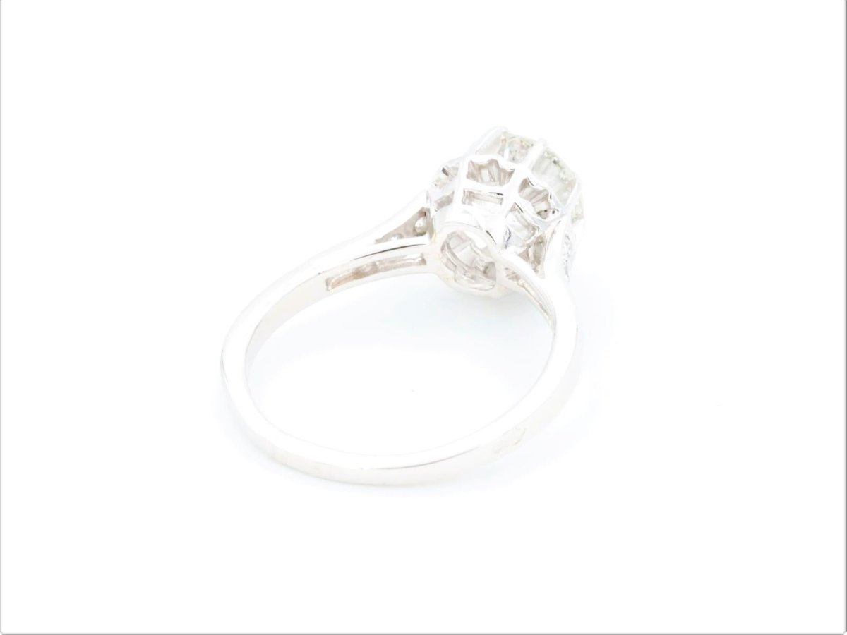 Bague Solitaire Platine Diamant - Castafiore