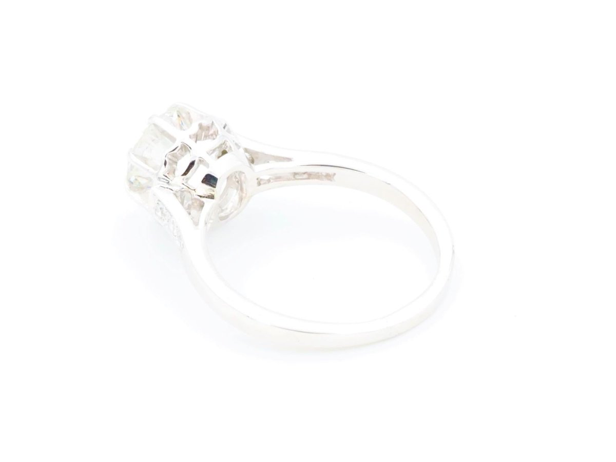 Bague Solitaire Platine Diamant - Castafiore