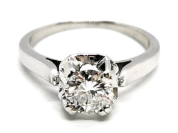 Bague Solitaire Platine Diamant - Castafiore