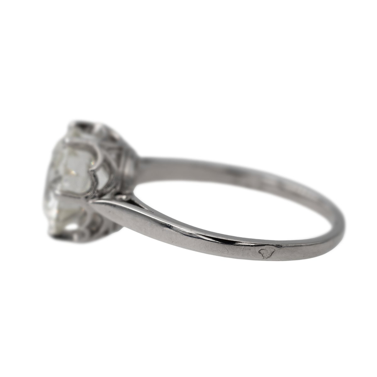 Bague Solitaire platine et diamant - Castafiore